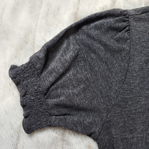 Jersey Dress Mini dress Scoop neck short sleeves Black Size XLp LOFT NWT - Picture 8 of 15